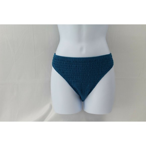 Xhilaration Other - Xhilaration Teal smocked  "Cheeky" bikini bottom swimwear Size XL